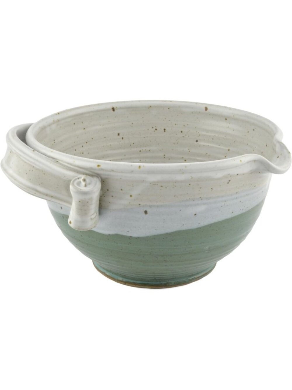 Handmade Teal 2-Quart Mixing Bowl | American Pottery Kitchen Essential